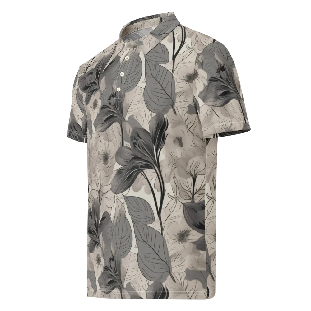 Silverleaf Sonata on Men's Slim Fit Polo Shirt — Left Front