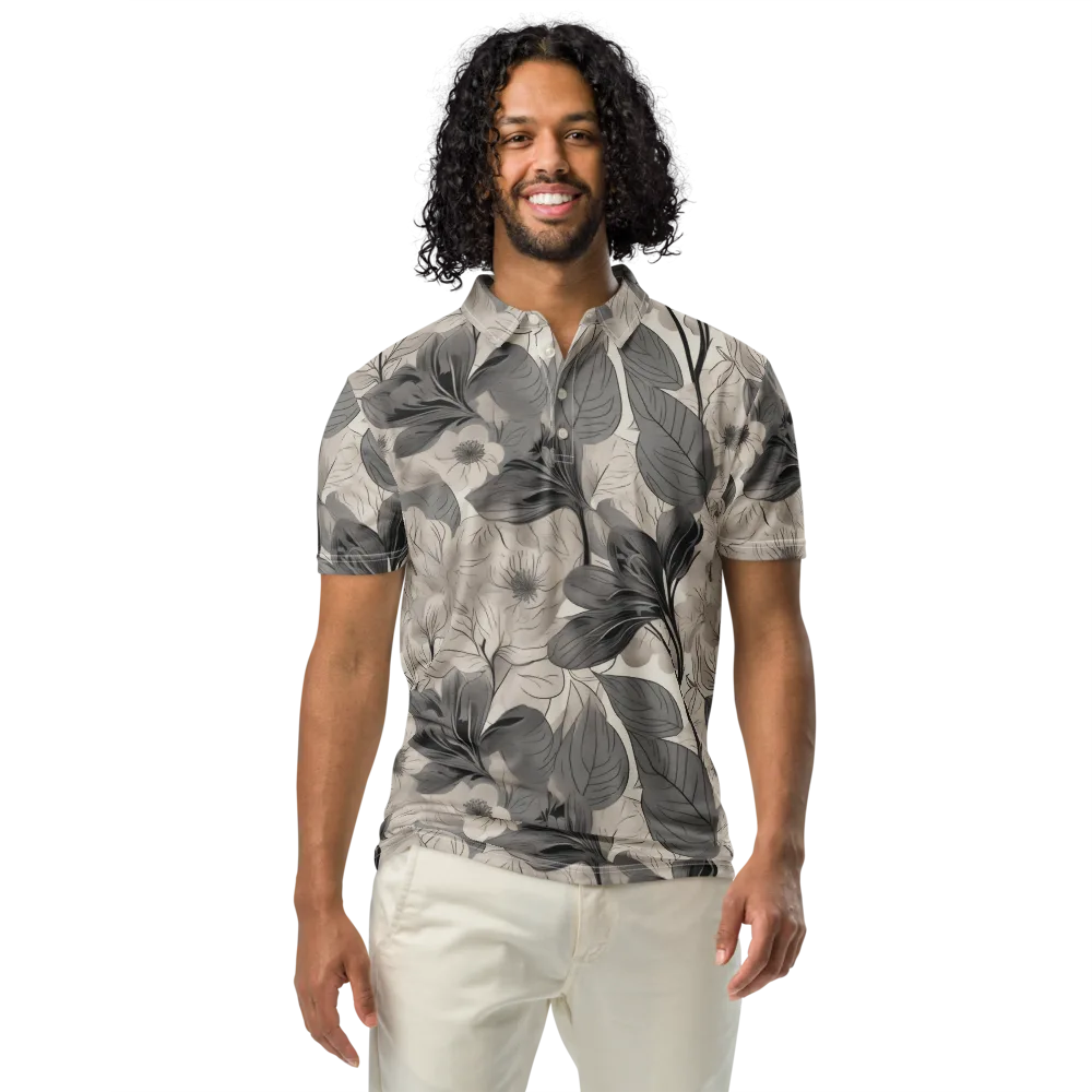 Silverleaf Sonata on Men's Slim Fit Polo Shirt — Front