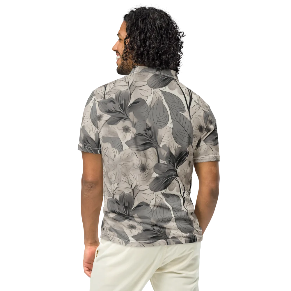 Silverleaf Sonata on Men's Slim Fit Polo Shirt — Back