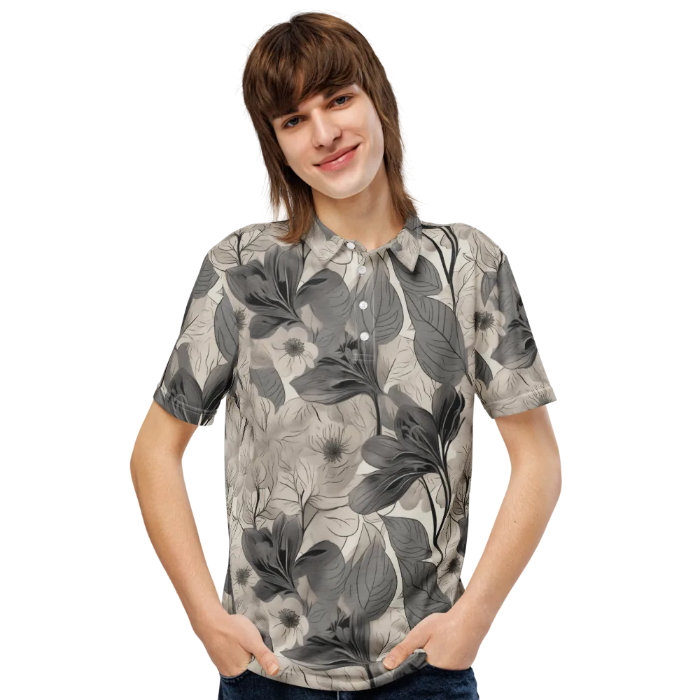 Silverleaf Sonata on Men's Slim Fit Polo Shirt — Front