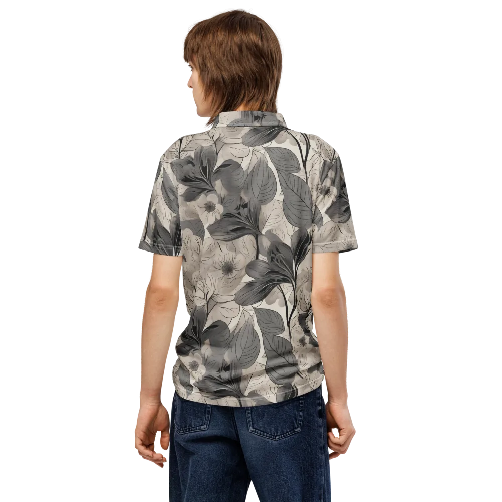Silverleaf Sonata on Men's Slim Fit Polo Shirt — Back