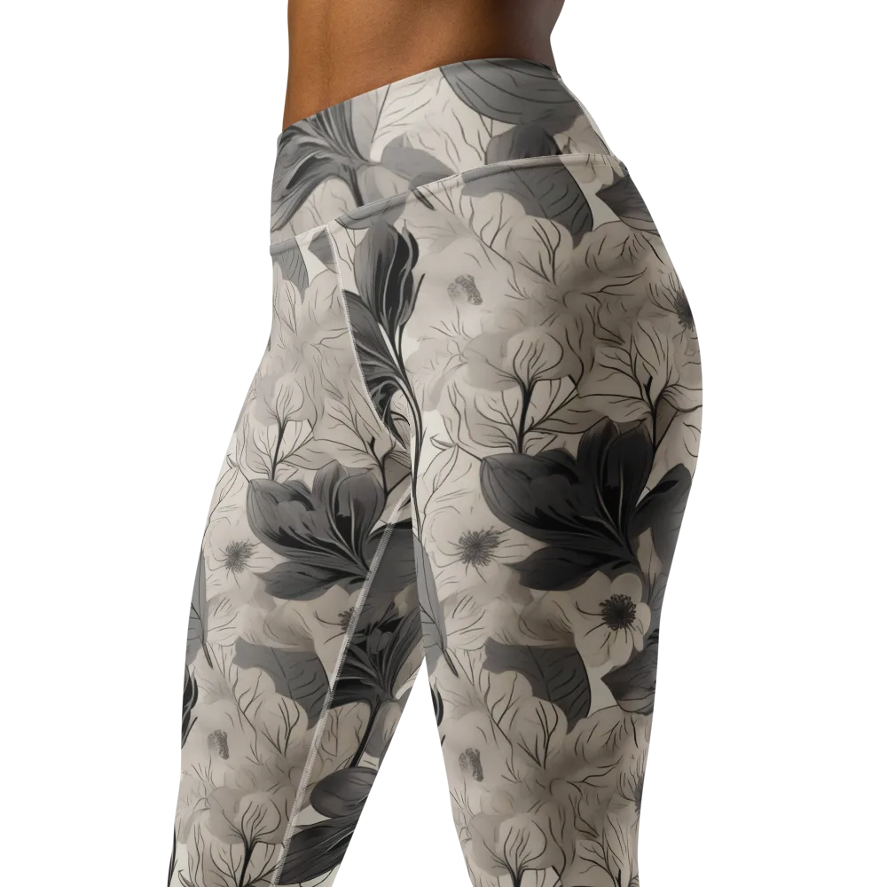 Silverleaf Sonata on Yoga Leggings — Left Front