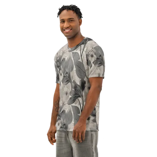 Silverleaf Sonata on a Men's Cotton Crew Neck T-Shirt