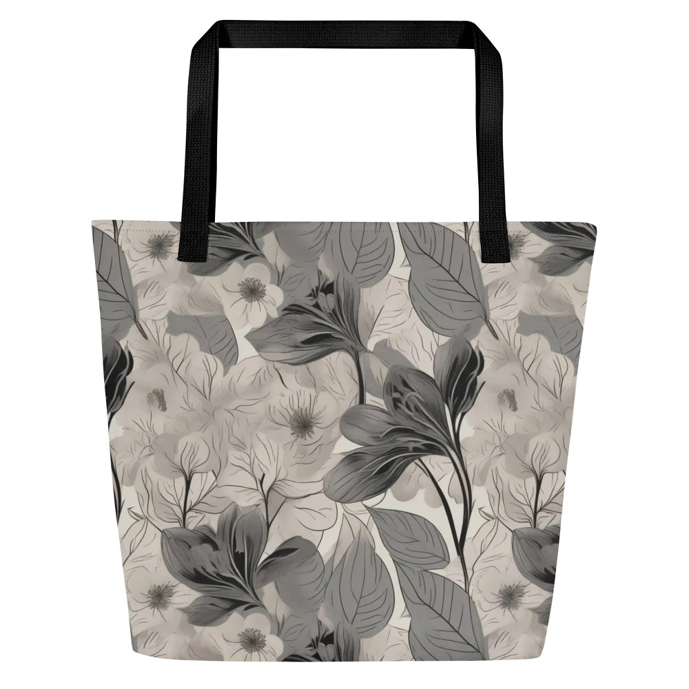 Silverleaf Sonata on Large Tote Bag W/ Pocket — Front