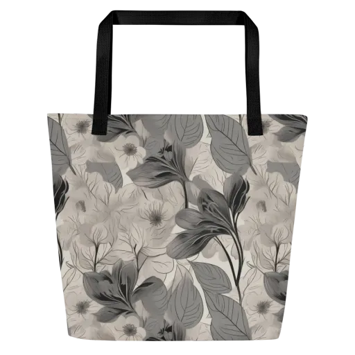 Silverleaf Sonata on a Large Tote Bag W/ Pocket