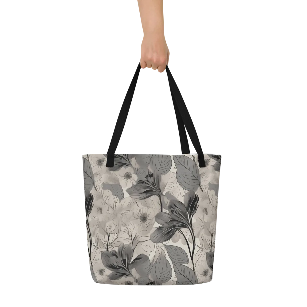Silverleaf Sonata on Large Tote Bag W/ Pocket — Front