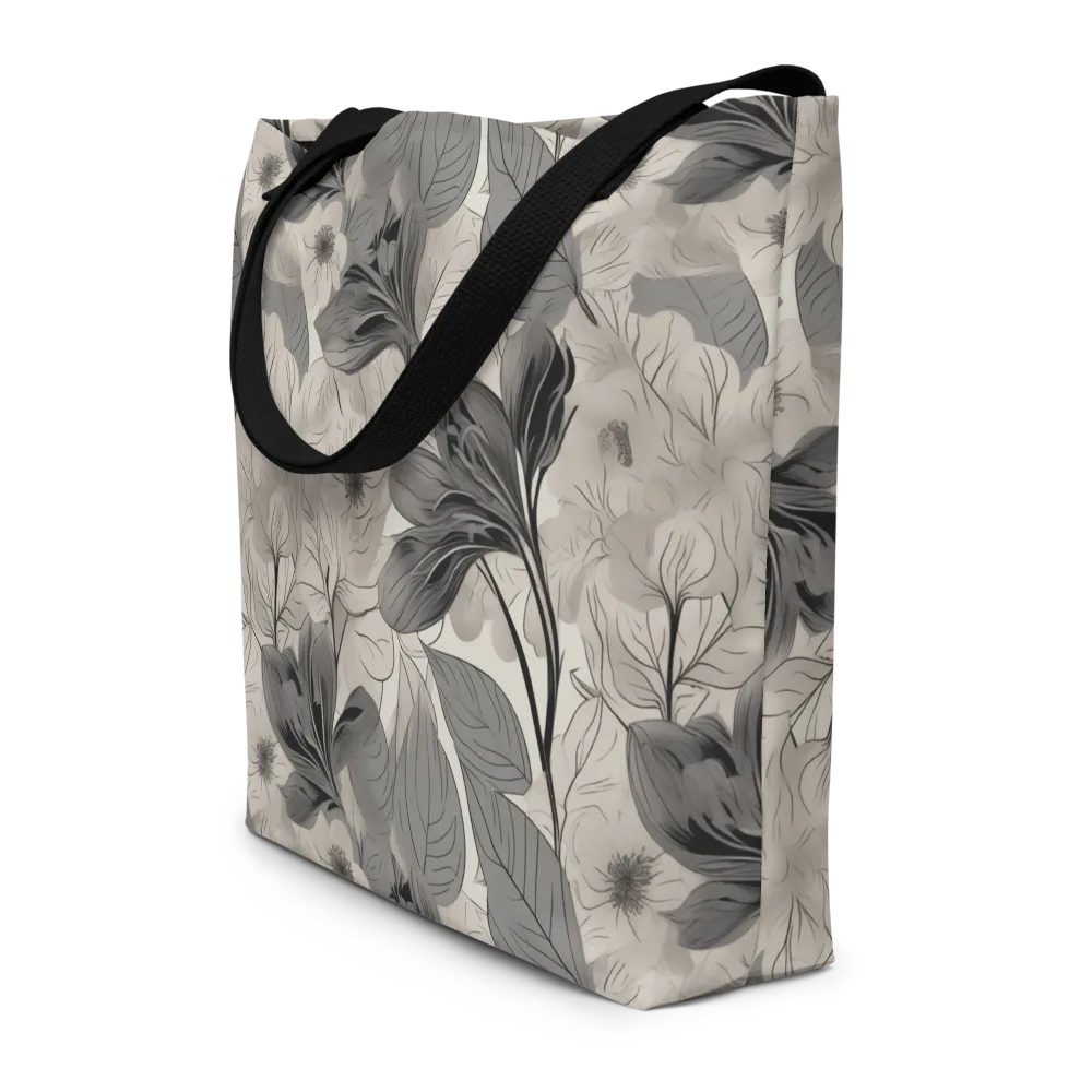 Silverleaf Sonata on Large Tote Bag W/ Pocket — Front