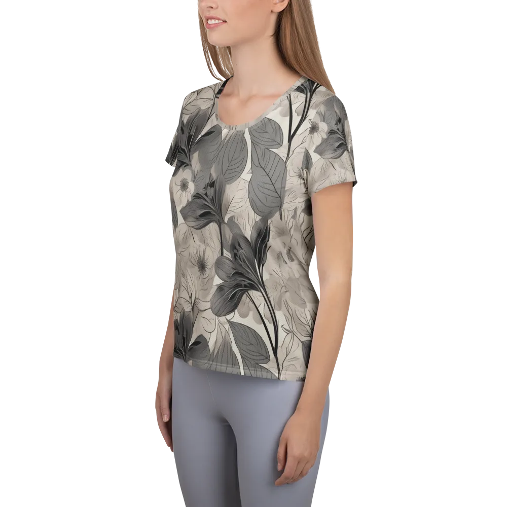 Silverleaf Sonata on Women's Athletic T-Shirt — Left