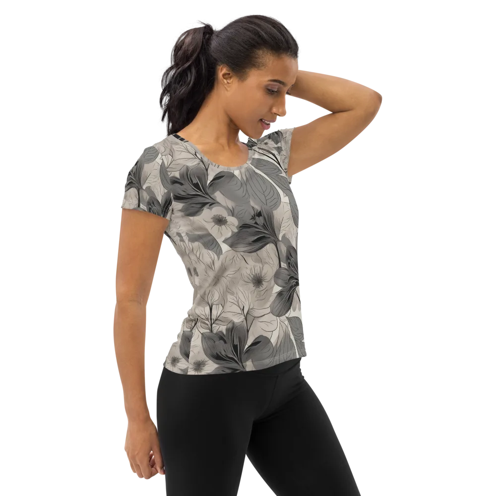 Silverleaf Sonata on Women's Athletic T-Shirt — Right