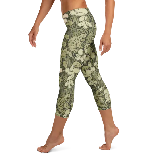 Olive Garden Hymn on a Capri Leggings