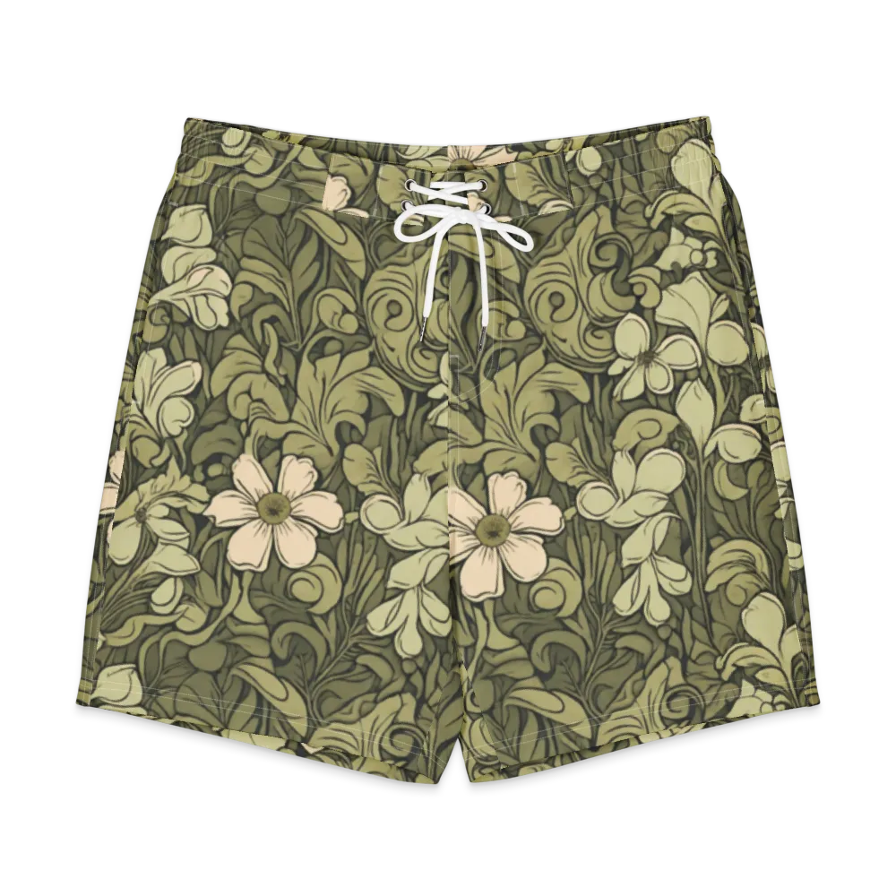 Olive Garden Hymn on Men's Board Shorts — Front