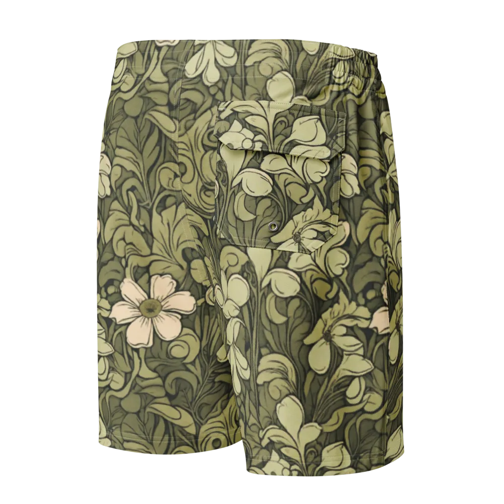 Olive Garden Hymn on Men's Board Shorts — Back