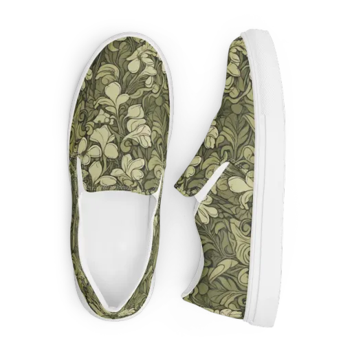 Olive Garden Hymn on a Men's Slip-On Canvas Shoes