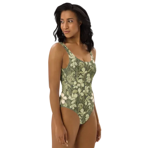 Olive Garden Hymn on a One-Piece Swimsuit
