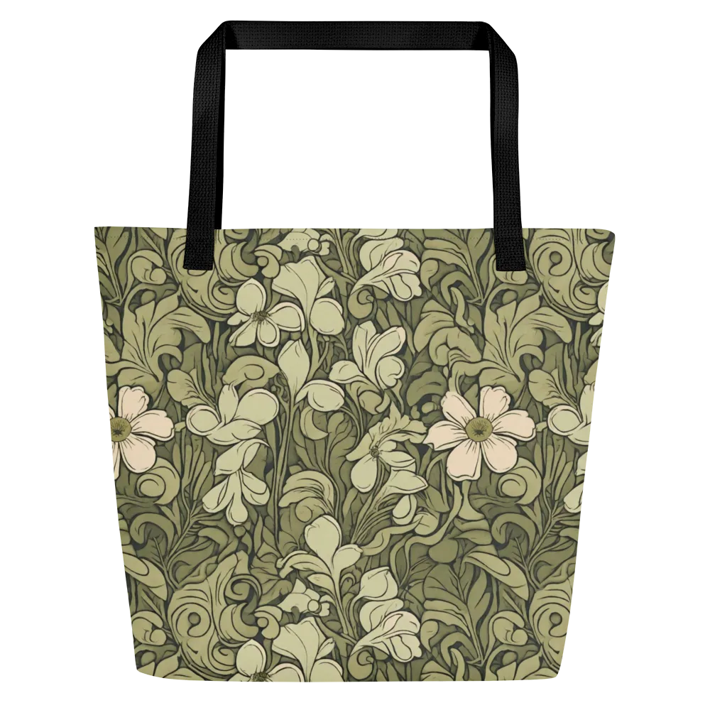 Olive Garden Hymn on Large Tote Bag W/ Pocket — Front