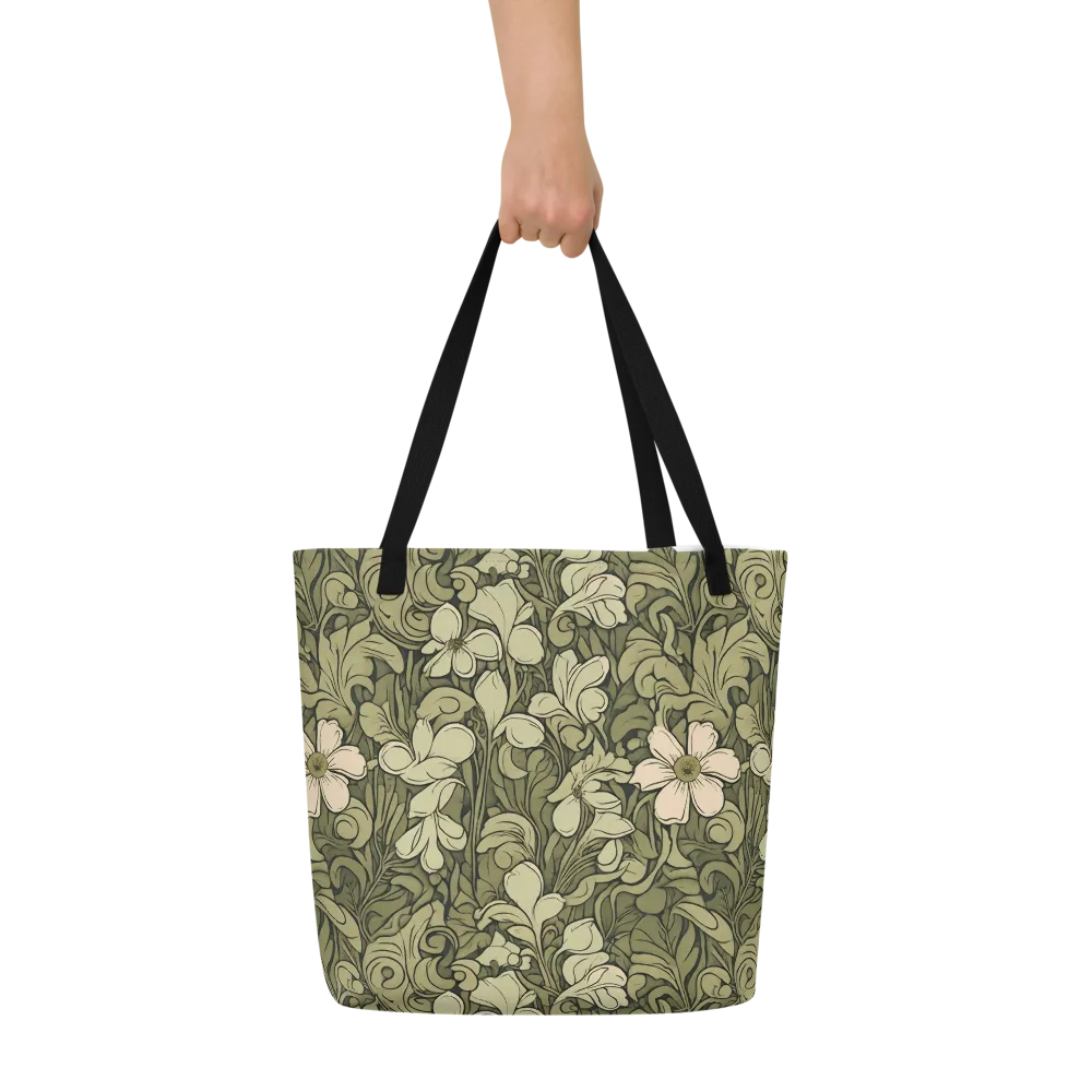 Olive Garden Hymn on Large Tote Bag W/ Pocket — Front