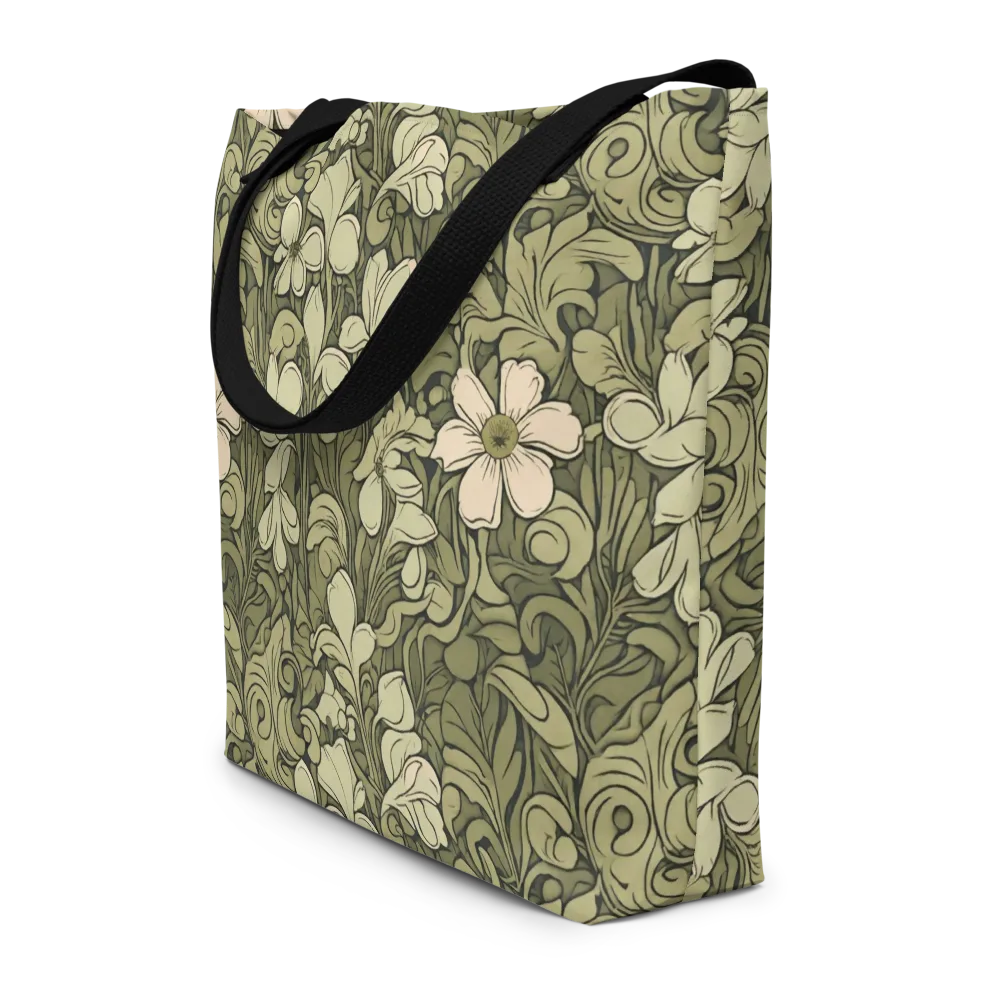 Olive Garden Hymn on Large Tote Bag W/ Pocket — Front