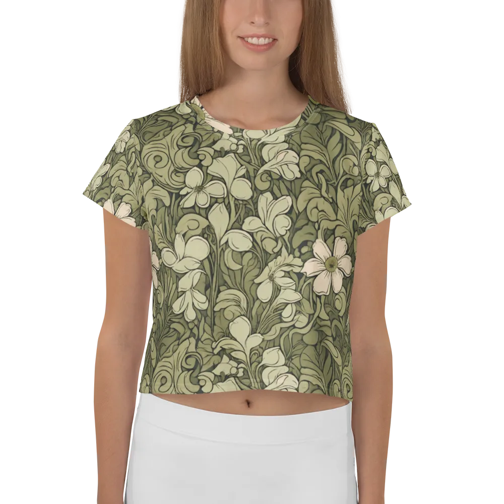 Olive Garden Hymn on Crop Tee — Front