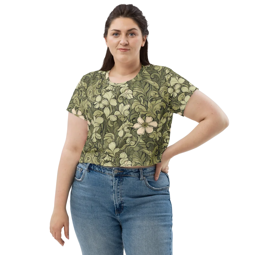 Olive Garden Hymn on Crop Tee — Front