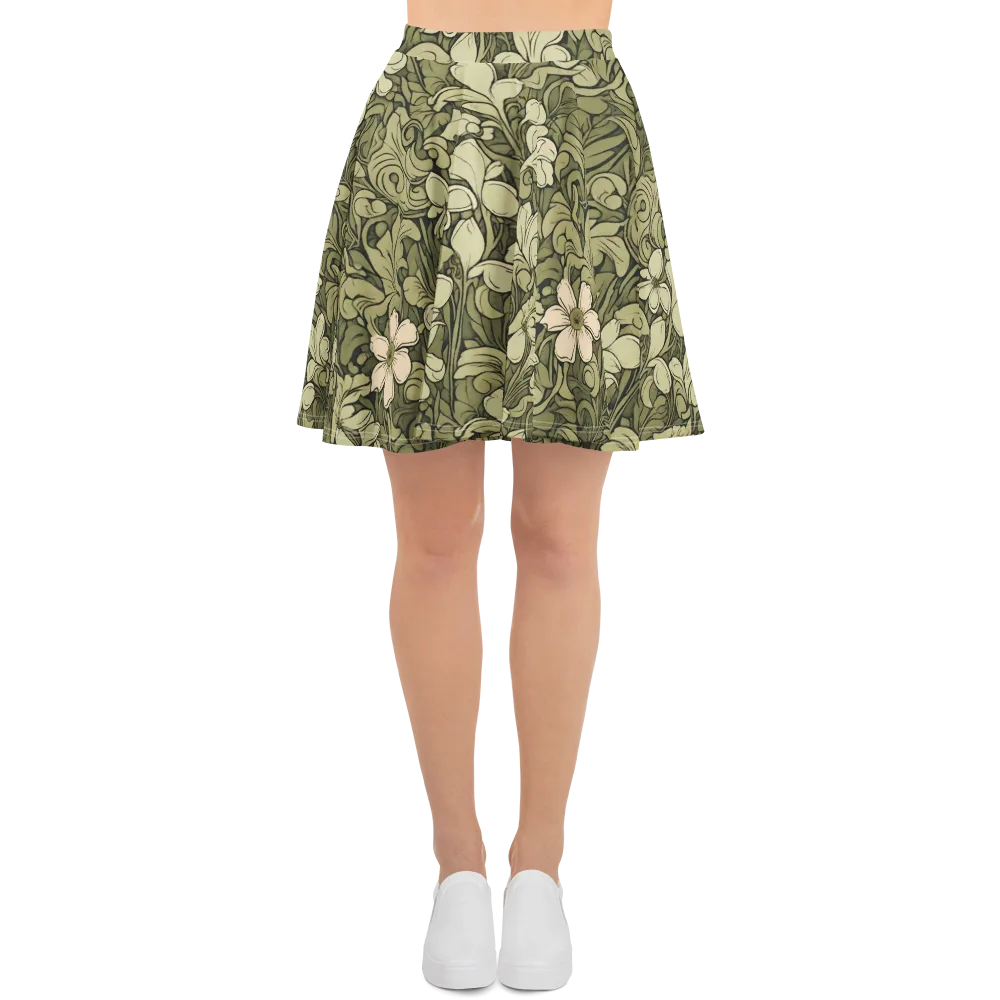 Olive Garden Hymn on Skater Skirt — Front