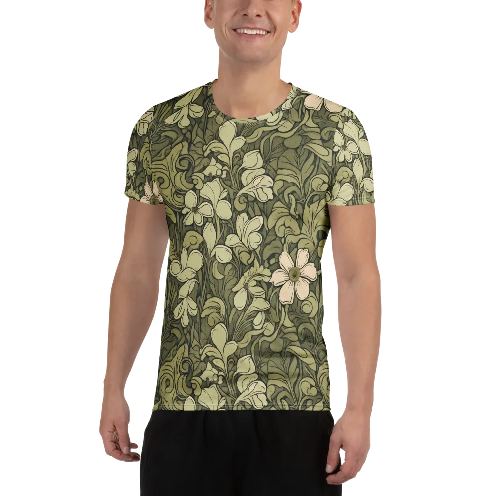 Olive Garden Hymn on Men's Athletic T-Shirt — Front