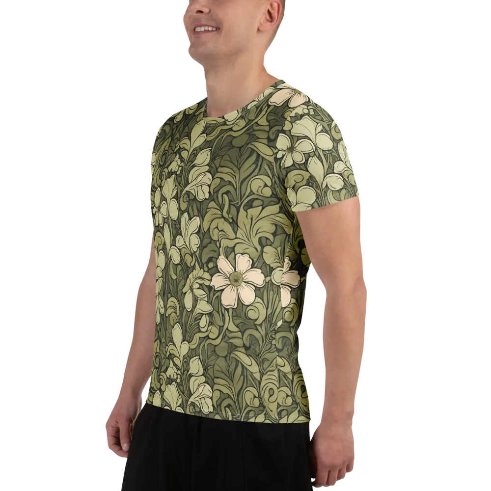 Olive Garden Hymn on Men's Athletic T-Shirt — Left