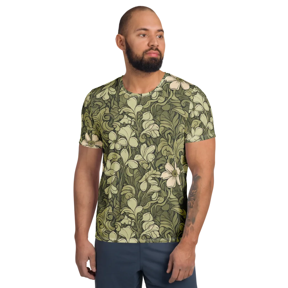 Olive Garden Hymn on Men's Athletic T-Shirt — Front