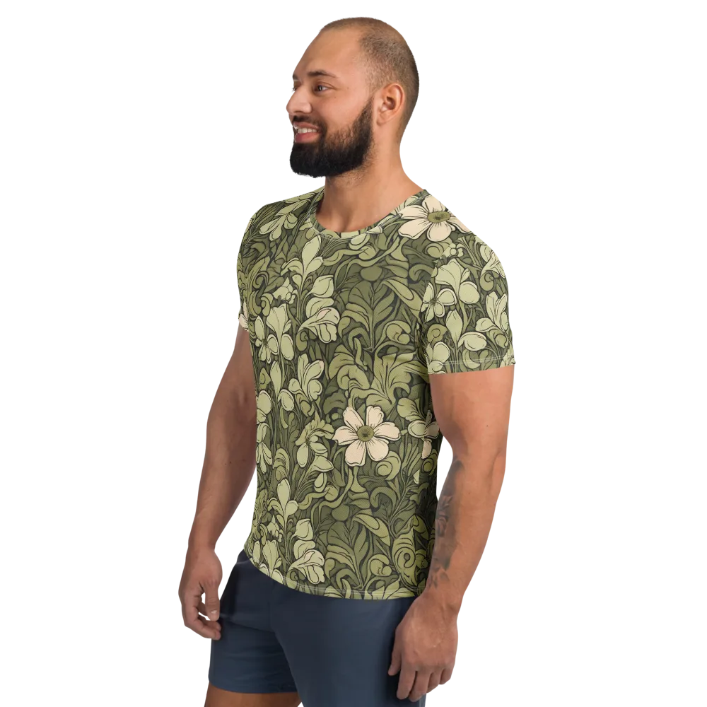 Olive Garden Hymn on Men's Athletic T-Shirt — Left