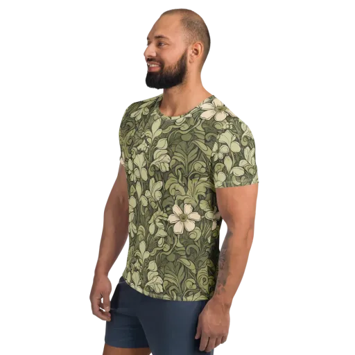 Olive Garden Hymn on a Men's Athletic T-Shirt