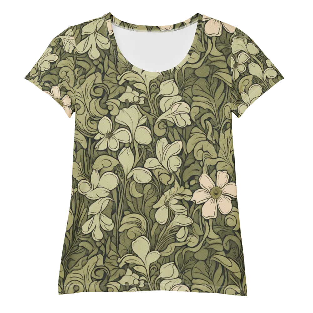 Olive Garden Hymn on Women's Athletic T-Shirt — Front