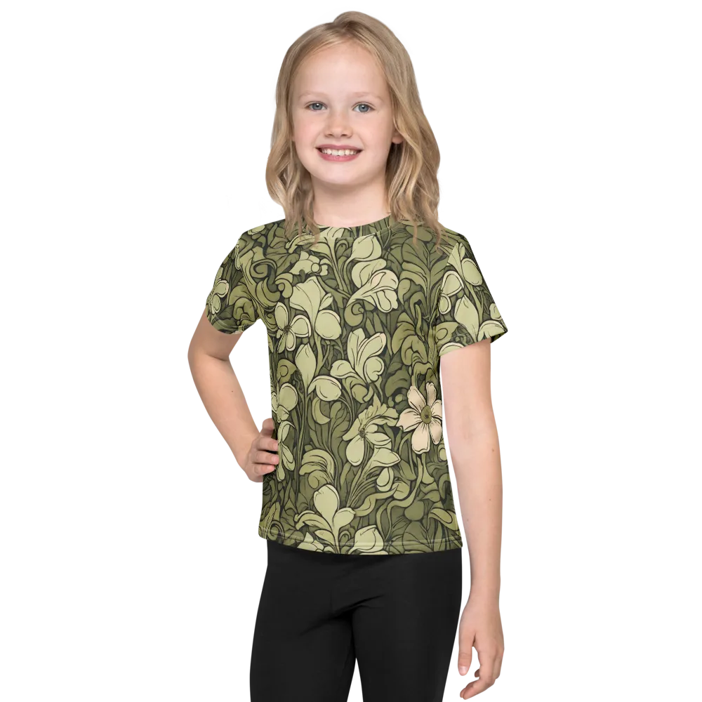 Olive Garden Hymn on Kids Crew Neck T-Shirt — Front
