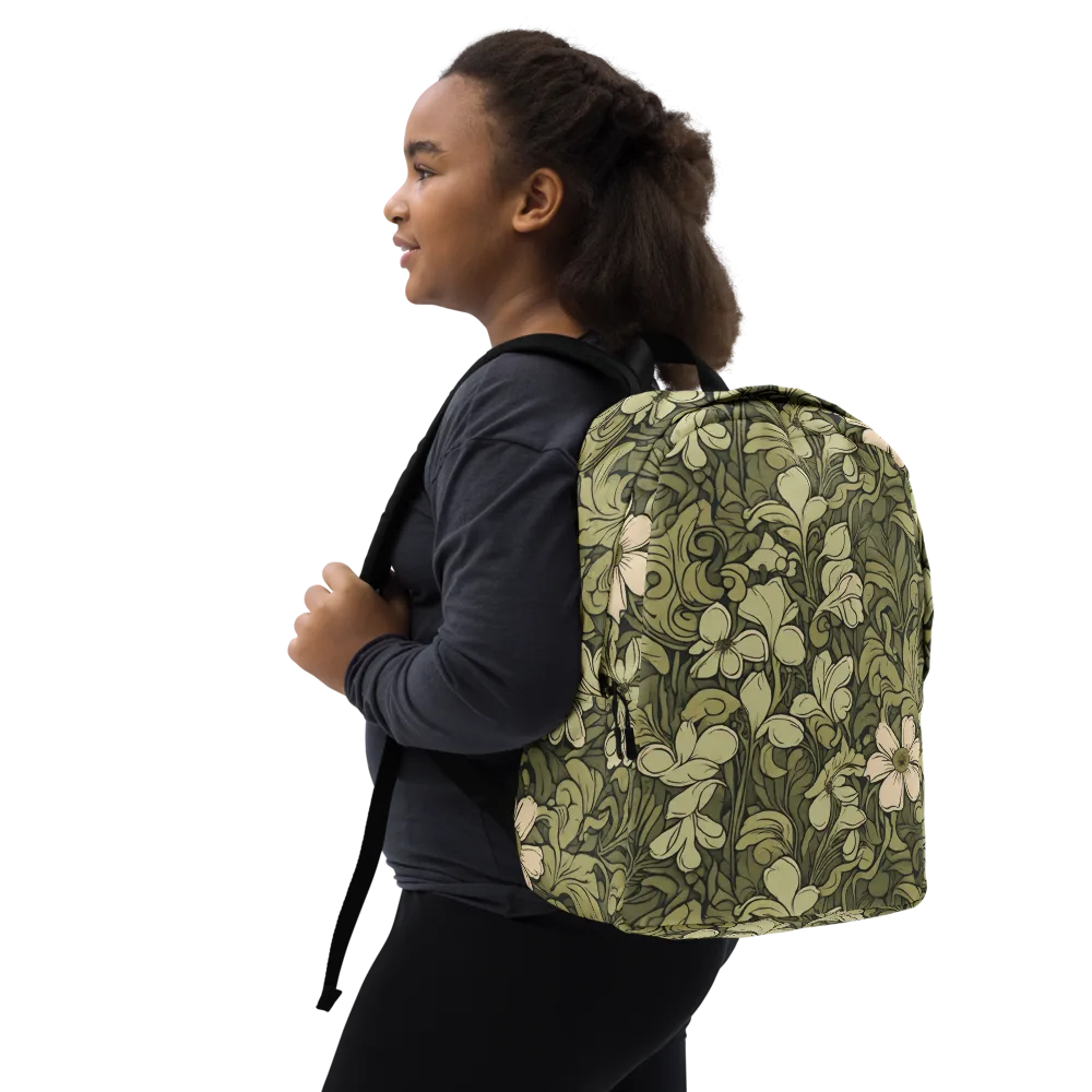 Olive Garden Hymn on Minimalist Backpack — Right Front