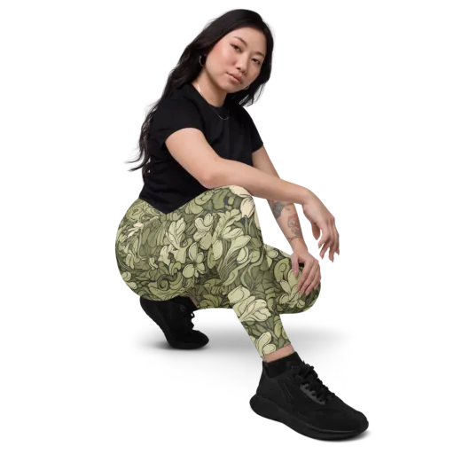 Olive Garden Hymn on a Leggings with Pockets