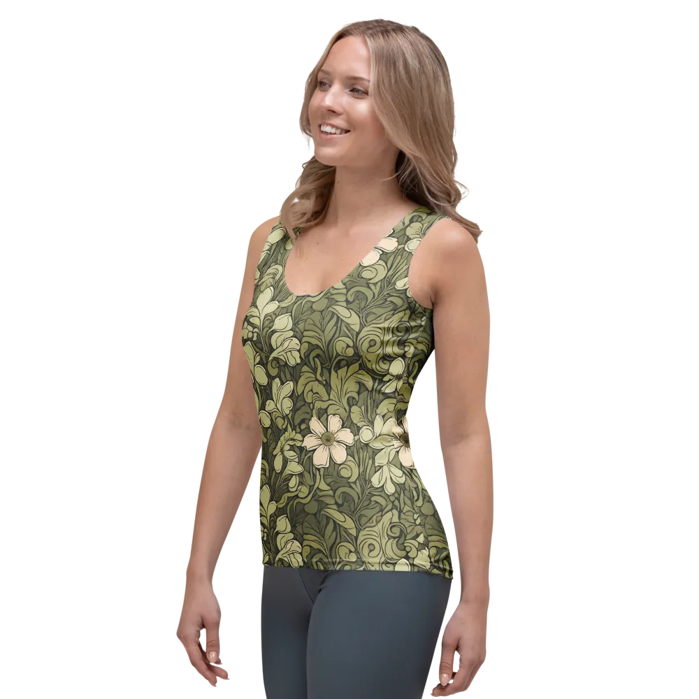 Olive Garden Hymn on Women's Tank Top — Left Front