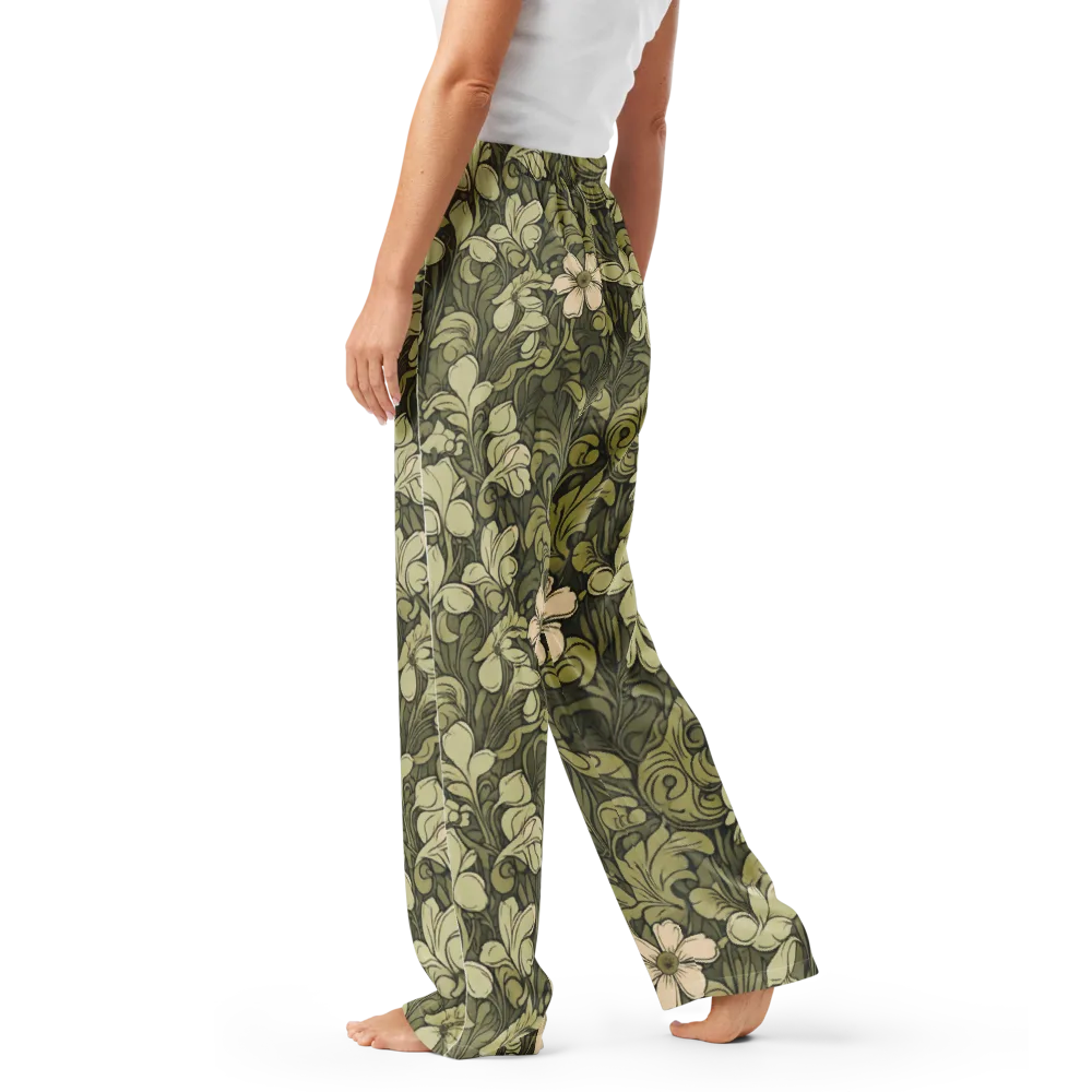 Olive Garden Hymn on Women's Pajama Pants — Left