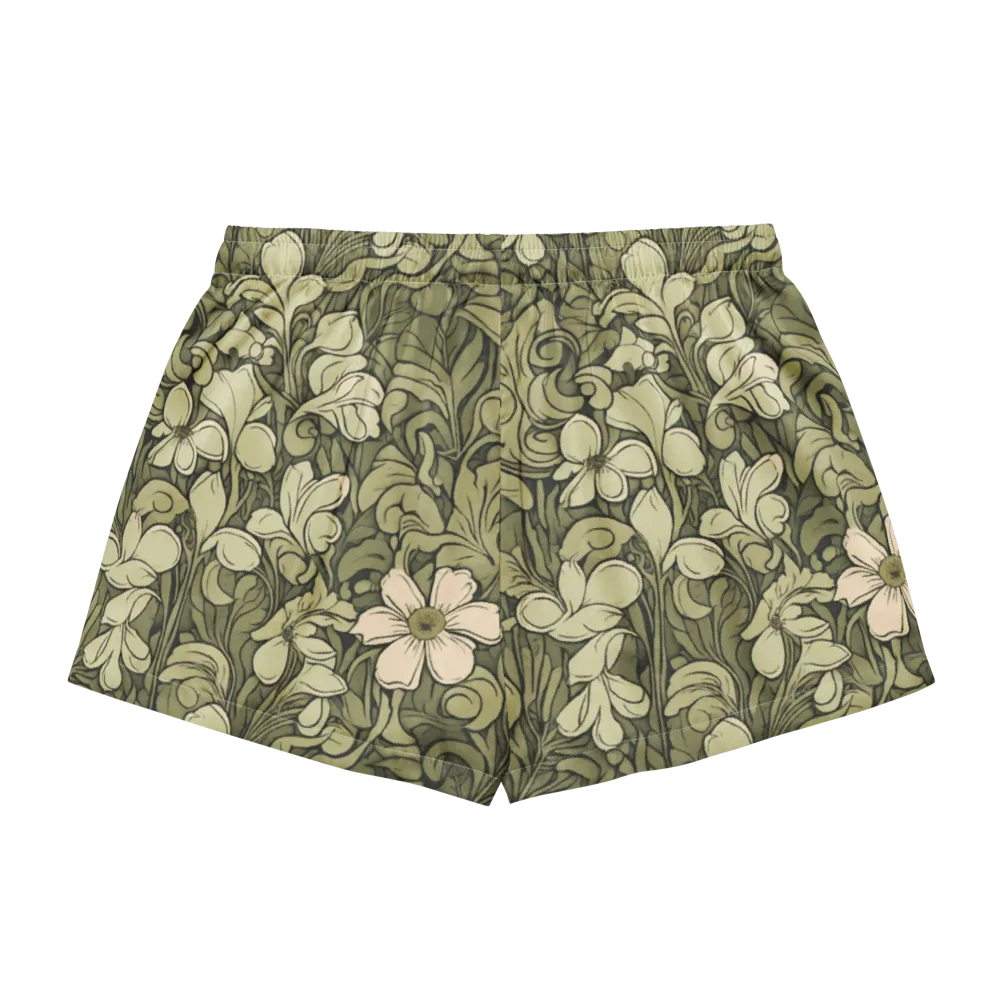 Olive Garden Hymn on Women's Pajama Shorts — Back