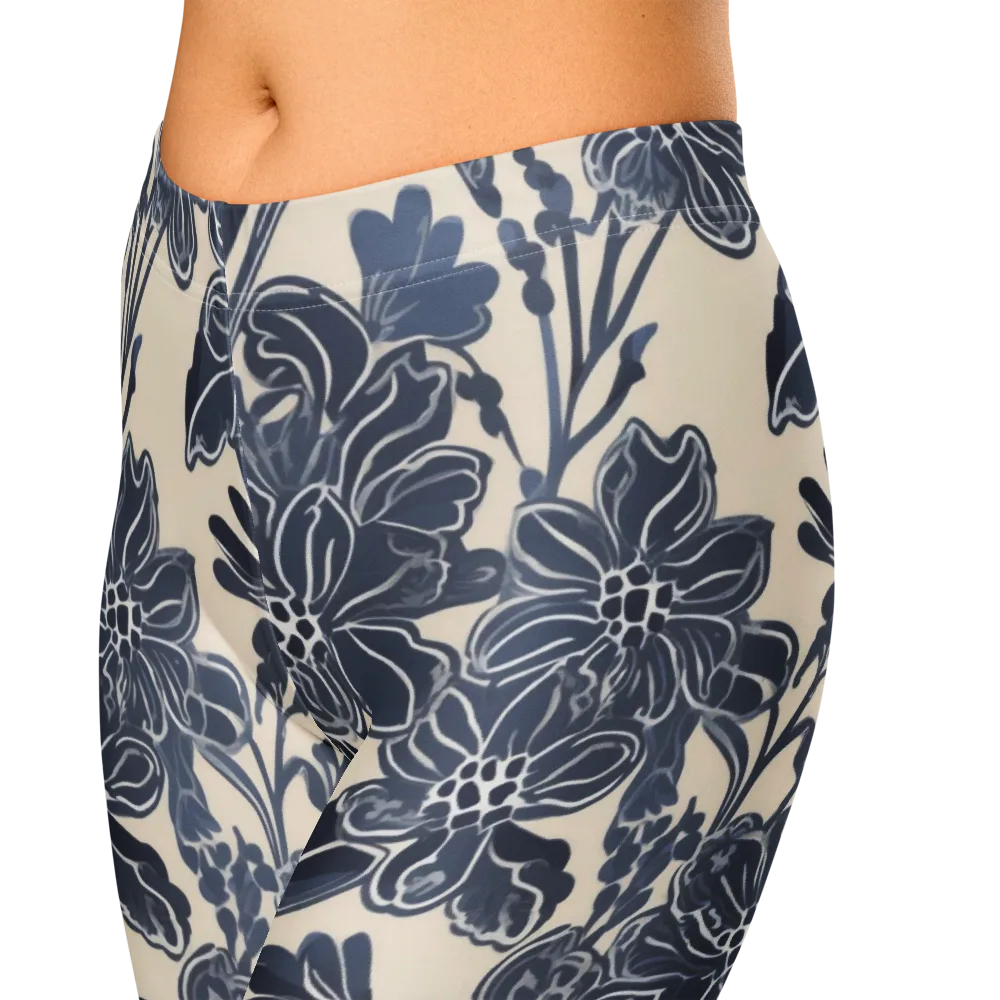 Bluebell Ledger on Capri Leggings — Zoomed-in