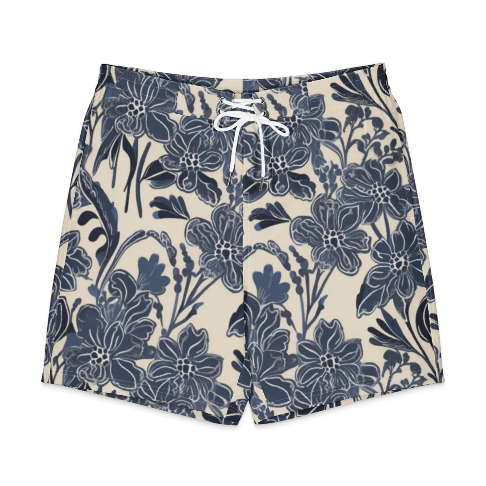 Bluebell Ledger on Men's Board Shorts — Front