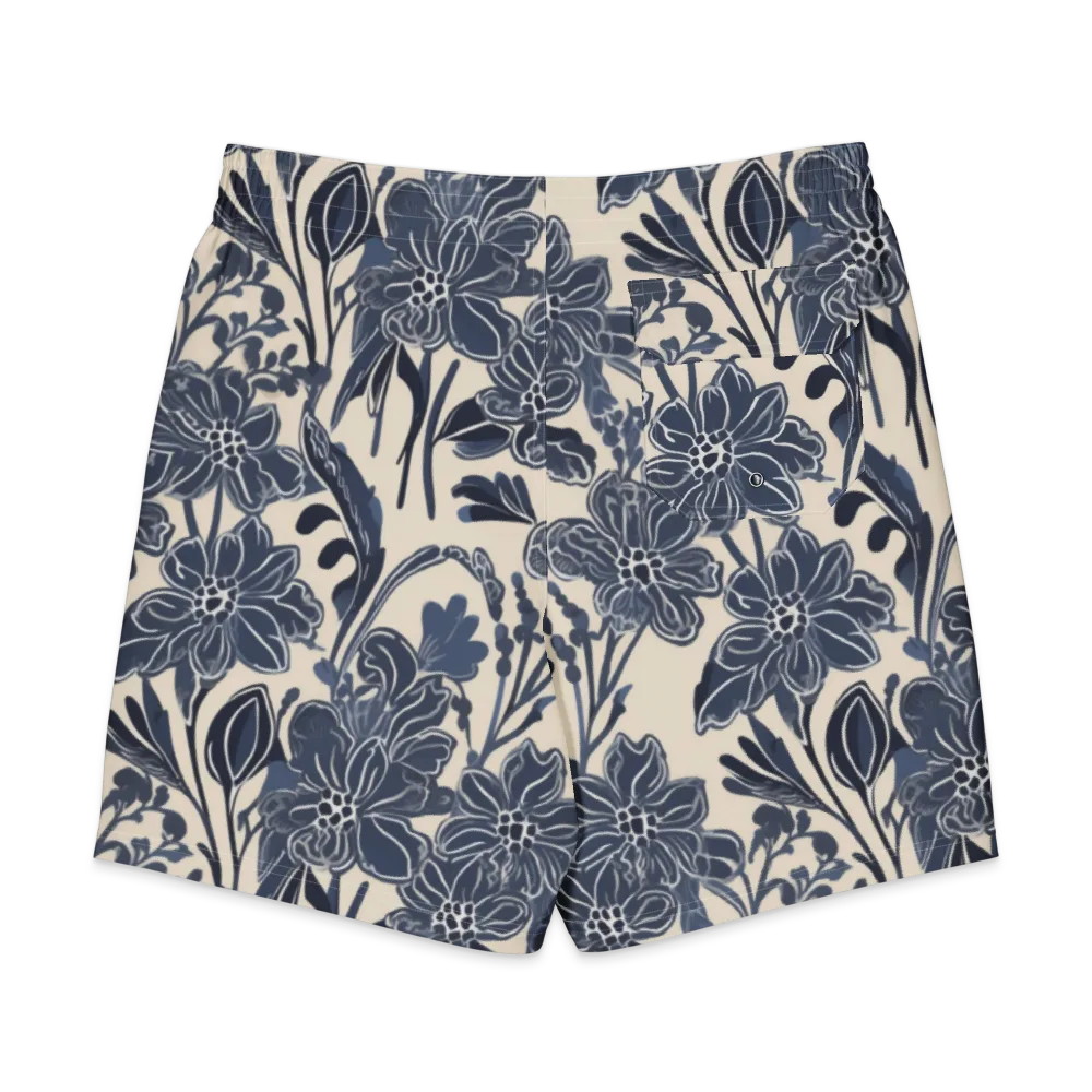Bluebell Ledger on Men's Board Shorts — Back