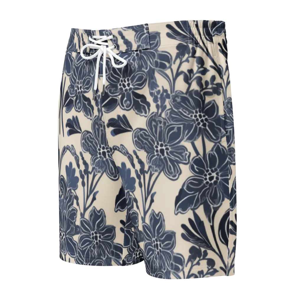 Bluebell Ledger on Men's Board Shorts — Front