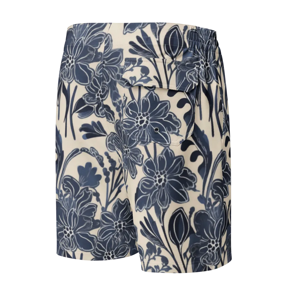 Bluebell Ledger on Men's Board Shorts — Back