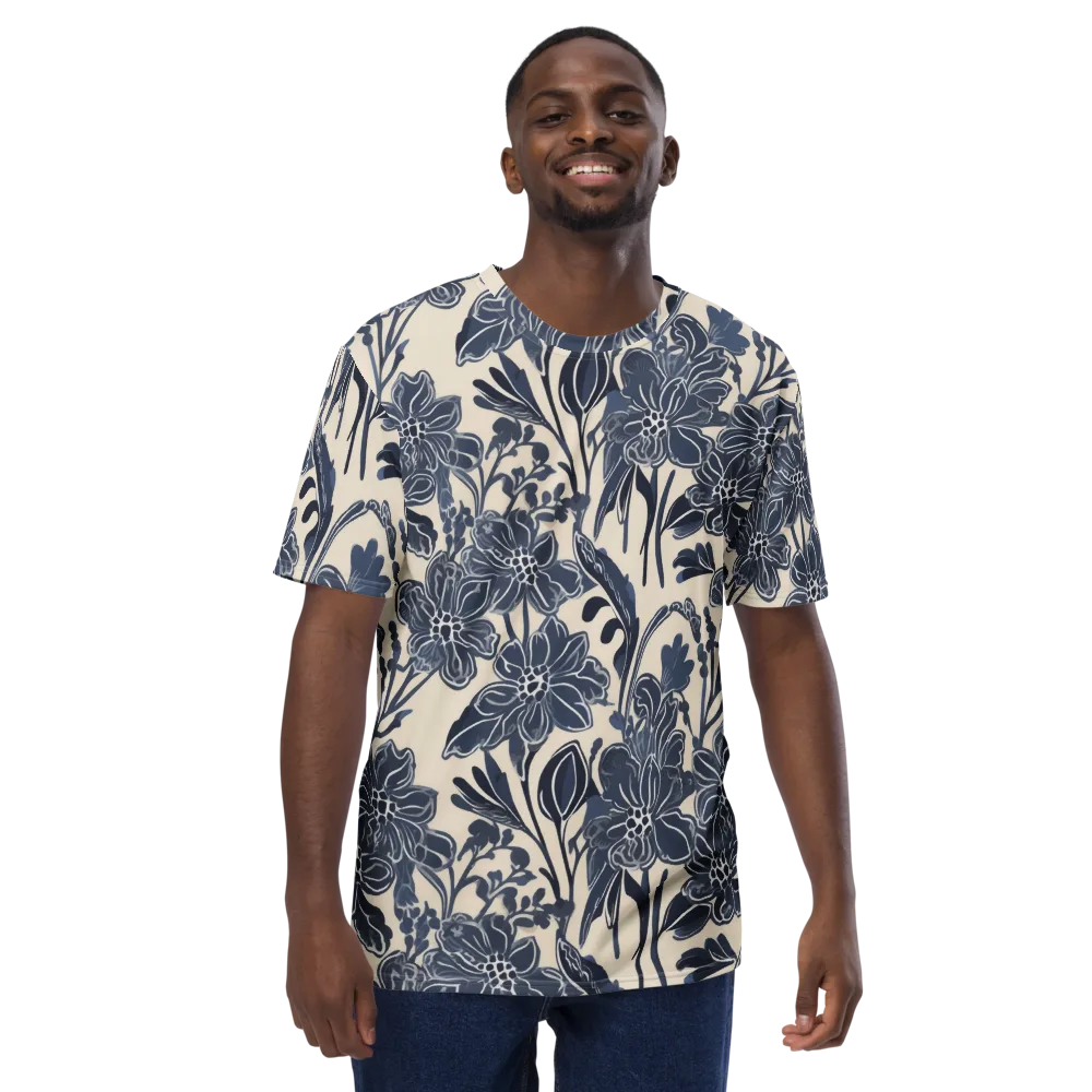 Bluebell Ledger on Men's Crew Neck T-Shirt — Front