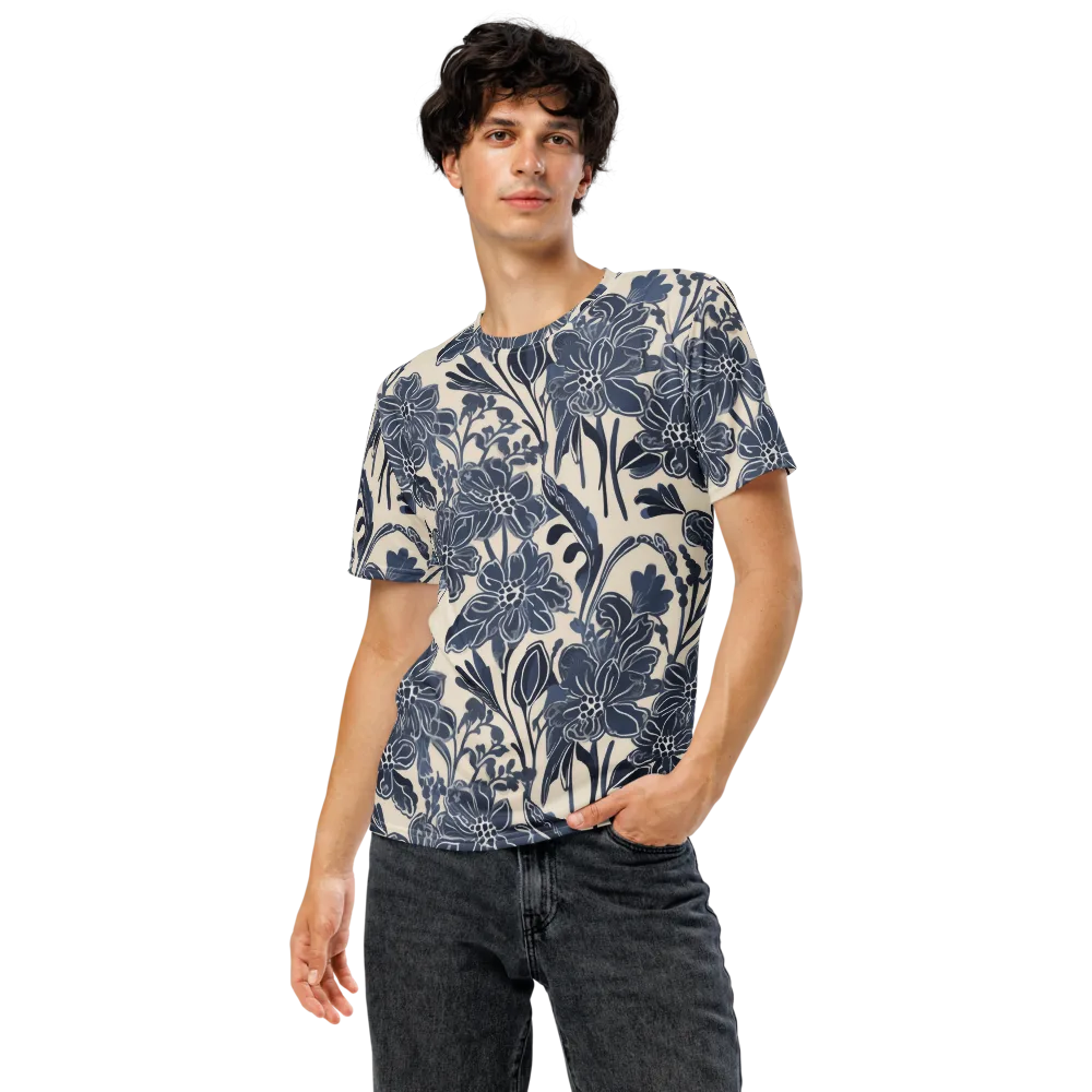 Bluebell Ledger on Men's Crew Neck T-Shirt — Front