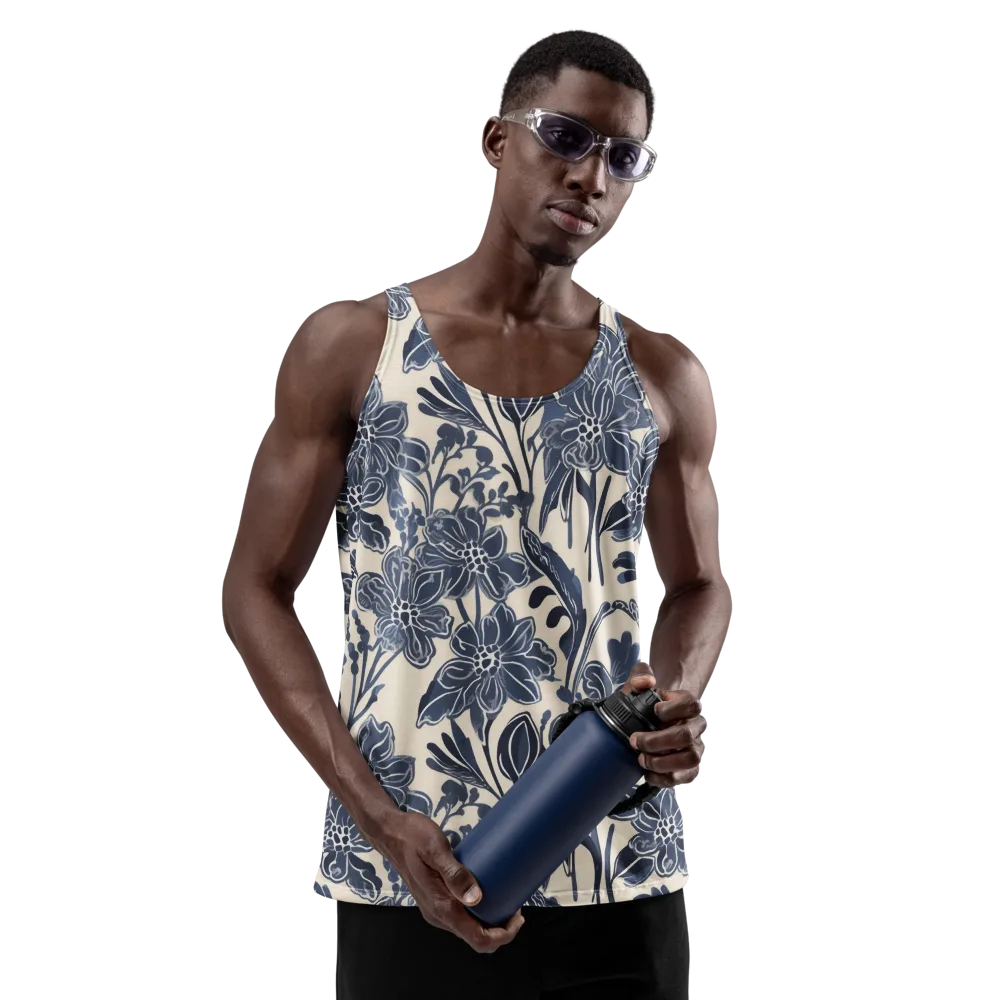 Bluebell Ledger on Men's Tank Top — Front