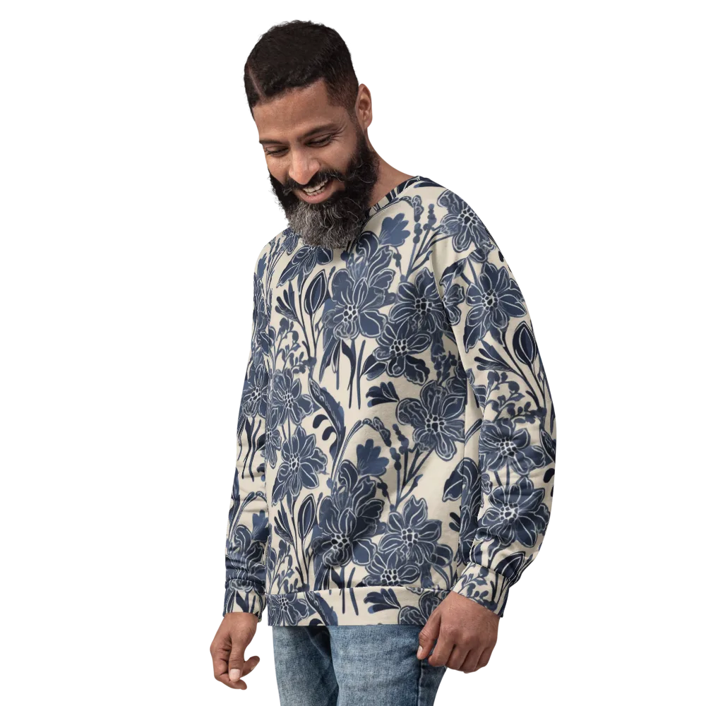 Bluebell Ledger on Sweatshirt — Left Front