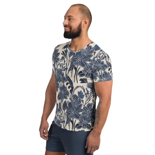 Bluebell Ledger on a Men's Athletic T-Shirt