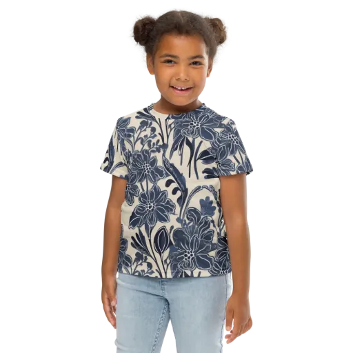 Bluebell Ledger on a Kids Crew Neck T-Shirt
