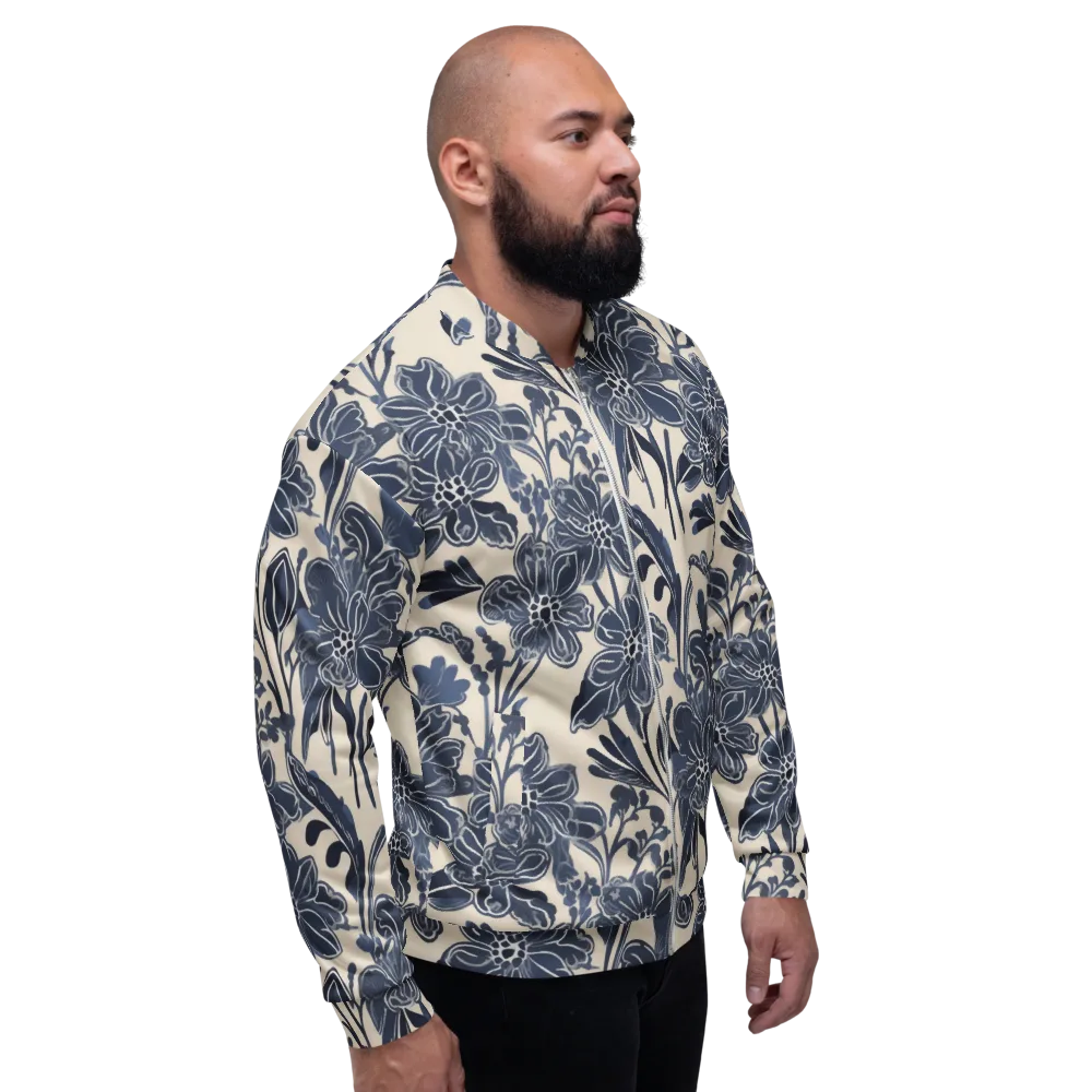 Bluebell Ledger on Bomber Jacket — Right
