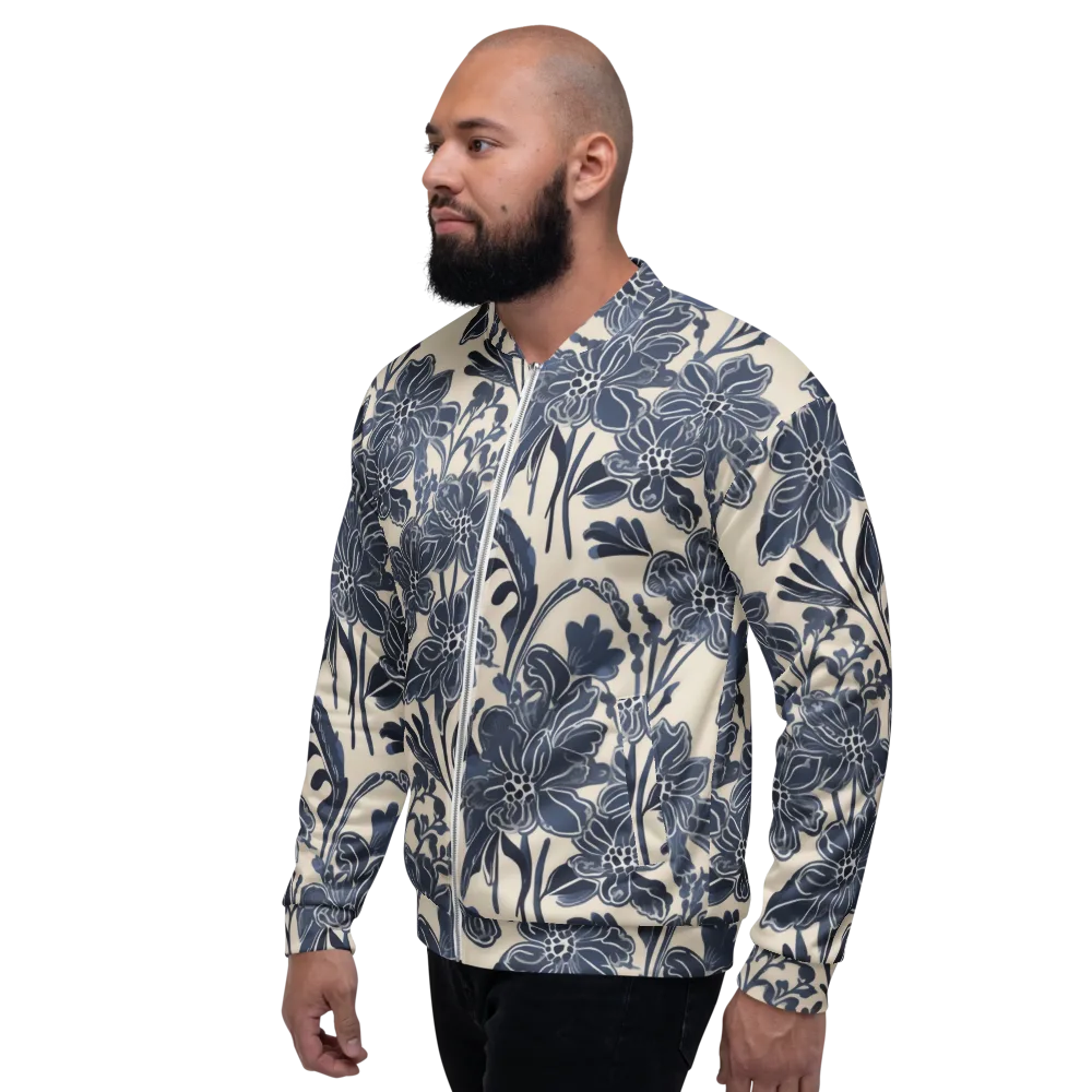 Bluebell Ledger on Bomber Jacket — Left