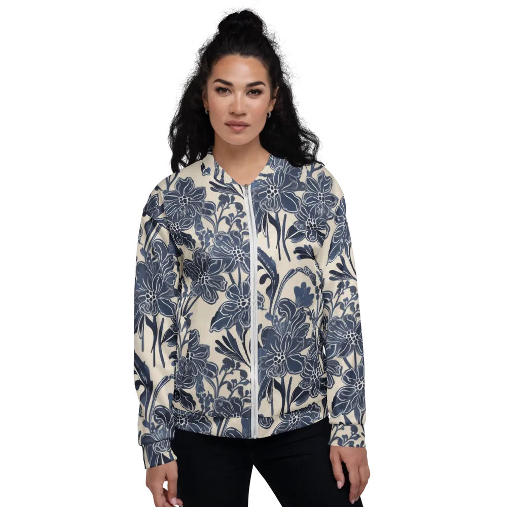 Bluebell Ledger on Bomber Jacket — Front
